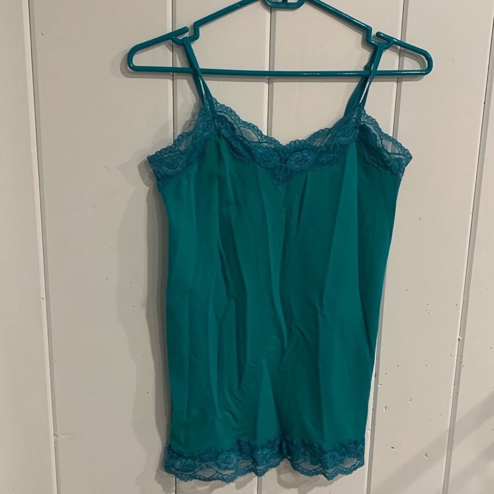 Energie Turquoise Lace Spaghetti Strap Size M